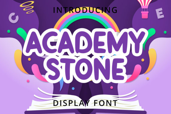 Academy Stone: A Fun, Cute Display Font for Kids’ Campaigns