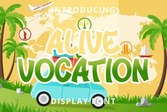 Alive Vocation: A Fun and Cute Display Font for Kids’ Campaigns