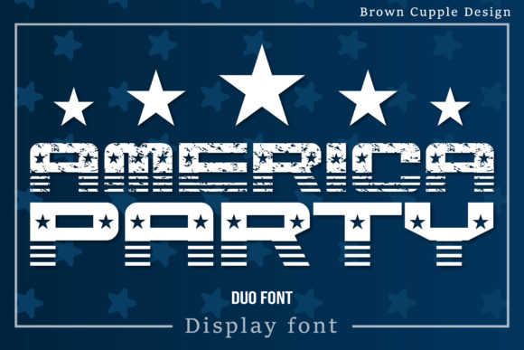 America Party: A Bold Display Font for Editorial Impact