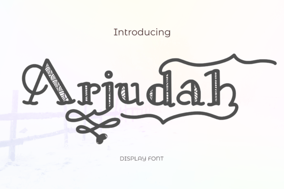 Arjudah: A Modern Handwriting Display Font for Digital Brands