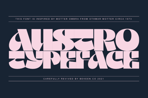 Austro: A Geometric Display Font for Editorial Design