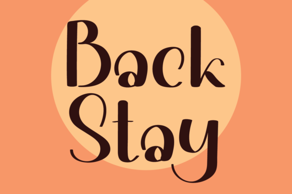 Back Stay Display Font for Modern Digital Branding