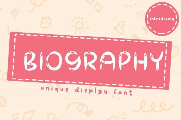 Biography Font: Fresh, Elegant Display Fonts for Makers