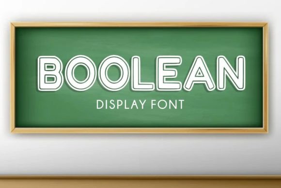 Boolean Font: A Fun & Aesthetic Display Typeface for Creative Campaigns