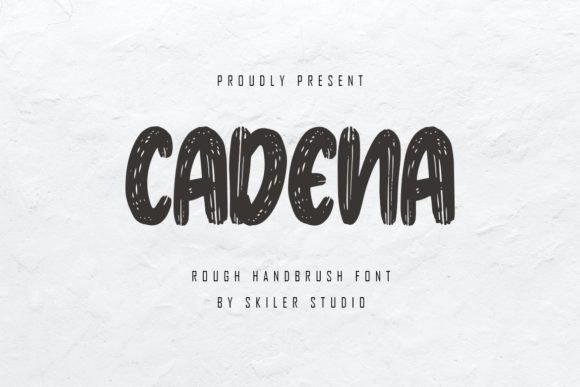 Cadena: A Textured Brush Display Font for Editorial Impact