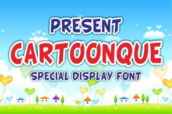 Cartoonque: A Playful Display Font for Handmade Creators