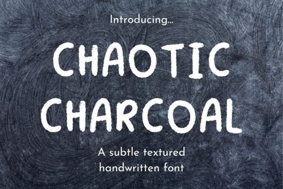 Chaotic Charcoal Display Font for Handmade Creators