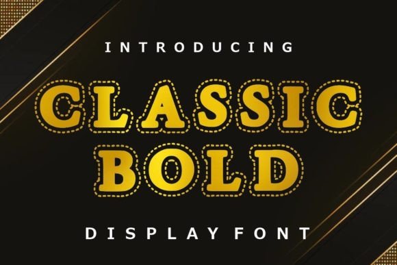 Classic Bold Display Font for Handmade Branding