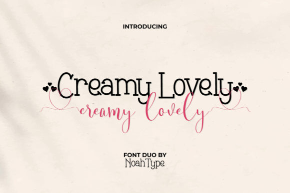 Creamy Lovely Font for Chic & Cheery Handmade Design