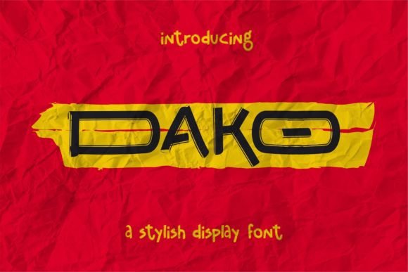 Dako Font: Elegant Display Typeface for Digital Branding