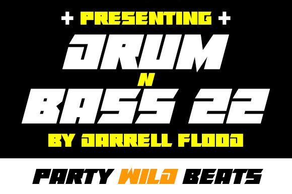 Drum N Bass 22 Display Font for Bold Handmade Branding