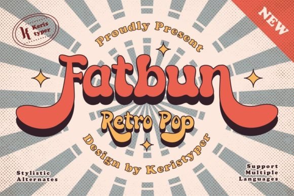 Fatbun: A Playful Hand-Lettered Display Font for Digital Branding