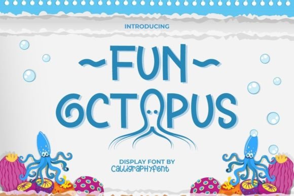 Fun Octopus: A Playful Display Font for Creative Web Projects