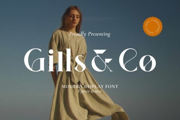 Gills Co: A Modern Display Font for Luxury Branding