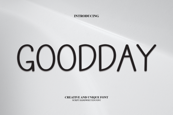 Goodday Display Font for Creative Branding Projects