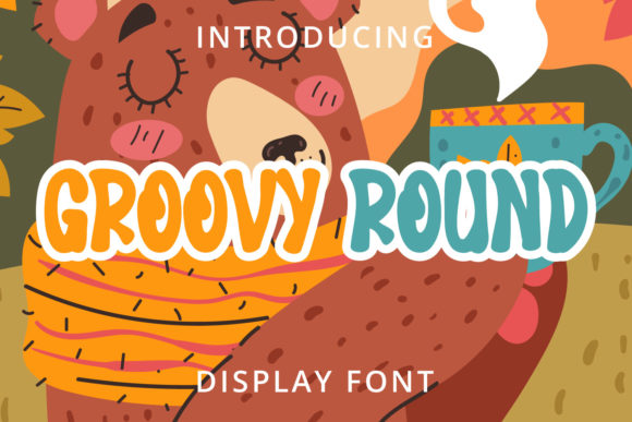 Groovy Round Display Font for Playful Digital Branding