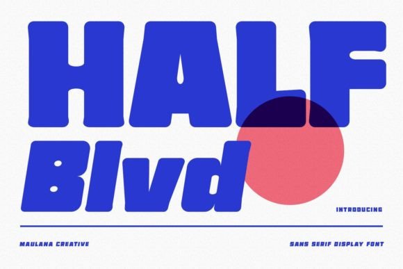 Half Blvd: A Display Font That Brings Warm Industrial Charm to Branding