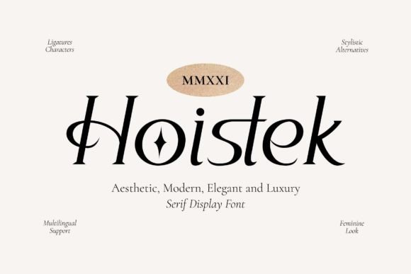 Hoistek: An Aesthetic Serif Display Font for Thoughtful Publishing