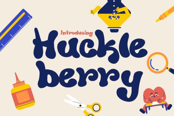 Huckleberry: A Retro Display Font for Editorial Charm