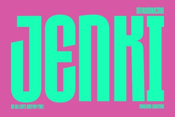 Jenki Display Font for Bold, Friendly Branding