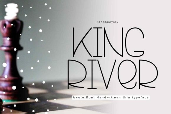 King River Display Font for Polished Brand Visuals
