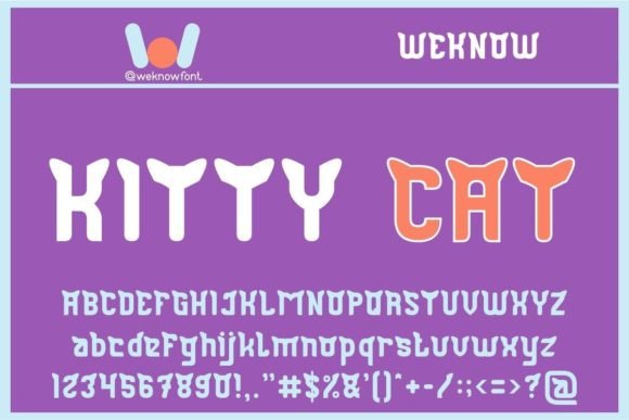 Kitty Cat Font for Small Business Branding