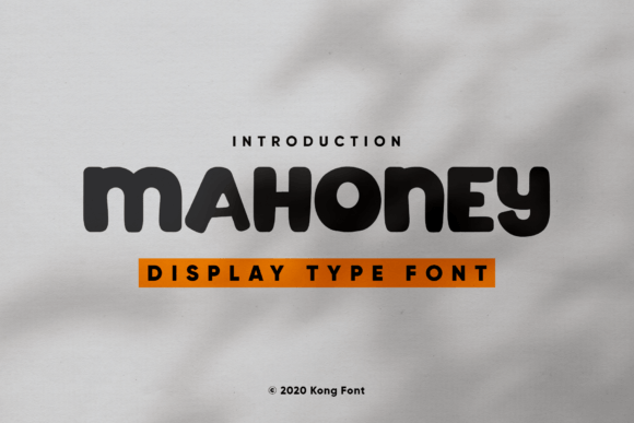 Mahoney Display Font for Crafters and Designers