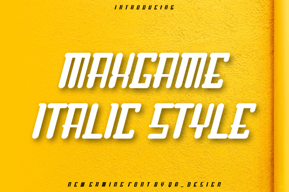 Maxgame: The Bold Display Font for Gamers & Designers