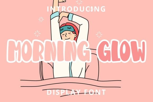 Morning Glow Font: Cute Display Typeface for Handmade Brands