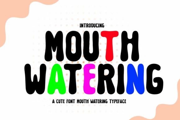 Mouth Watering Font for Handmade Food & Fabric Brands