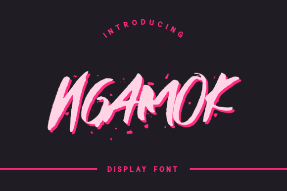 Ngamok: A Bold Display Font for Standout Campaign Visuals