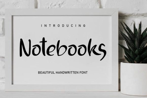 Notebooks: A Playful Display Font for Branding and DIY Projects