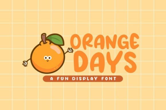 Orange Days Display Font for Playful Branding