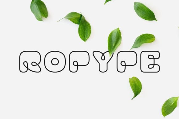 Ropype Font: A Nature-Inspired Display Typeface for Digital Branding