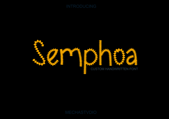Semphoa: A Playful Display Font for Editorial Design