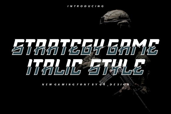 Strategy Game Font for Bold Editorial Identity