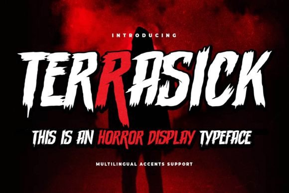 Terrasick: A Rough Brush Display Font for Editorial Impact