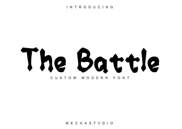 The Battle Display Font for Bold Branding Projects
