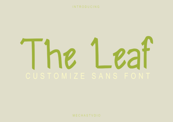 The Leaf Display Font for Small Business Branding