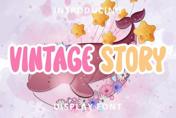 Vintage Story Display Font for Playful, Authentic Typography